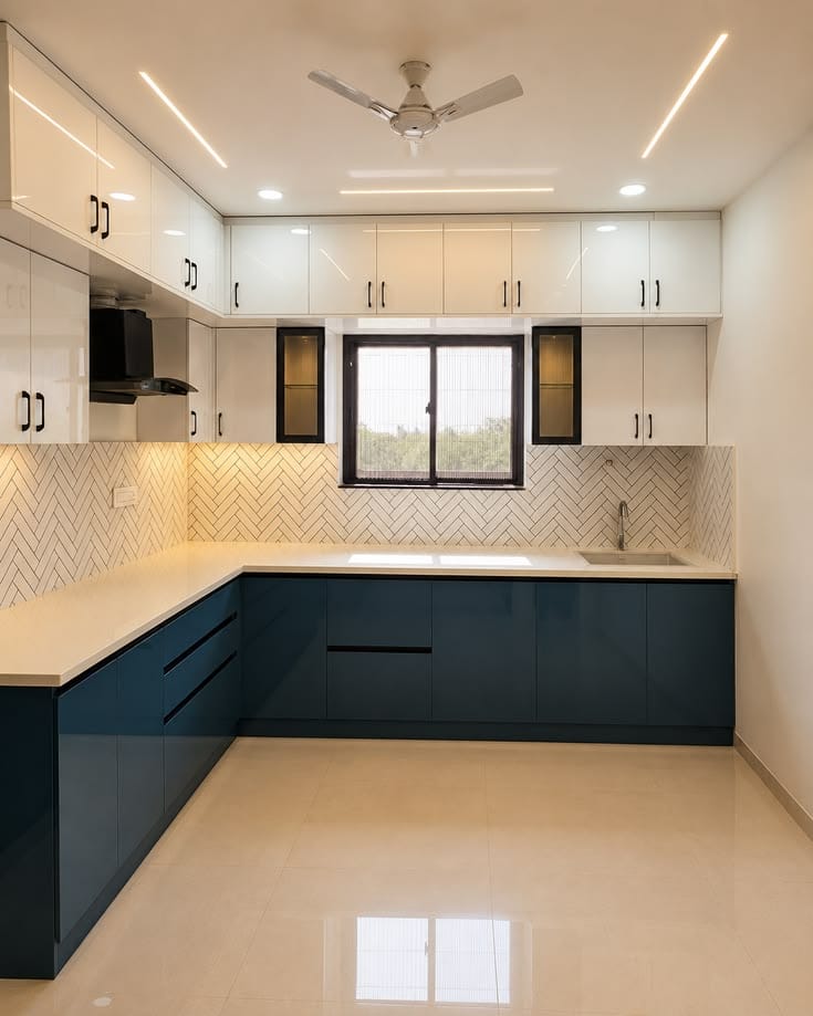 Custom study and kitchen